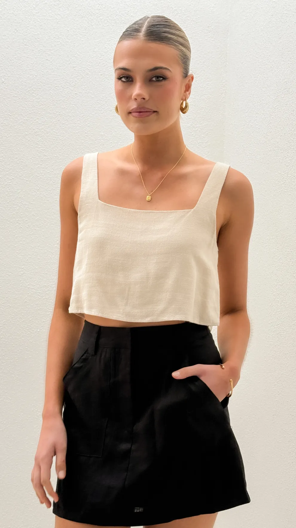 Maggie Mini Skirt - Black