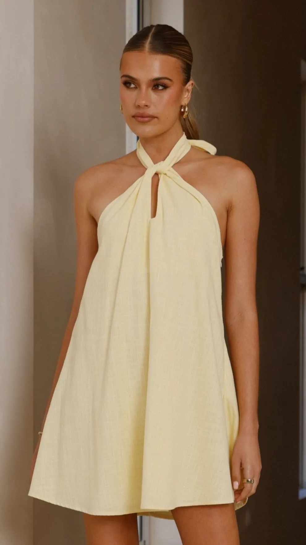 Maja Mini Dress - Yellow