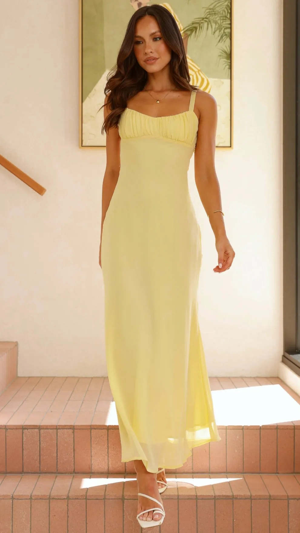 Margo Midi Dress - Yellow
