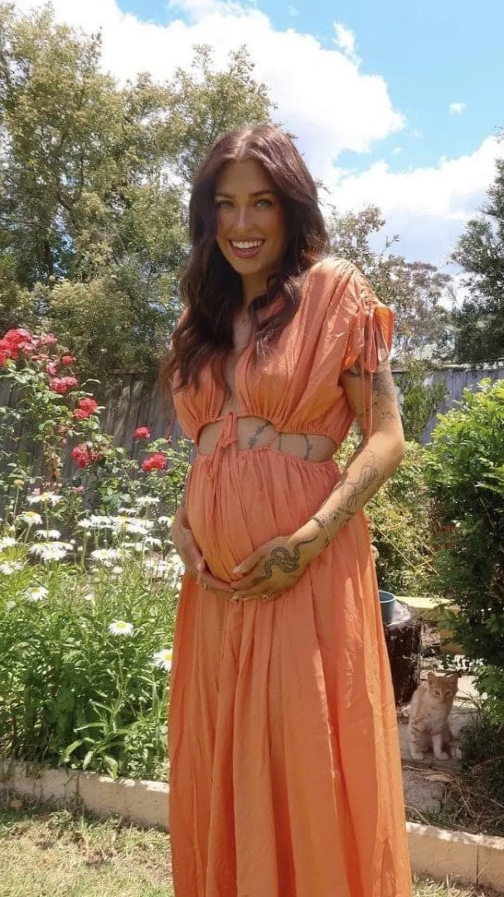 Marilyn Maxi Dress - Tangerine