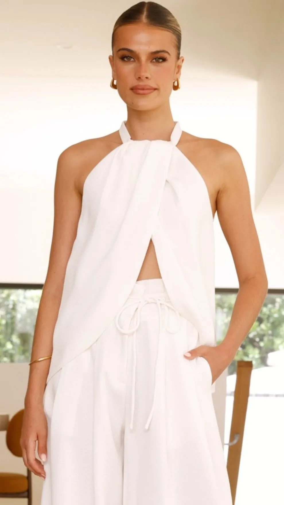 Melinda Halter Top - White