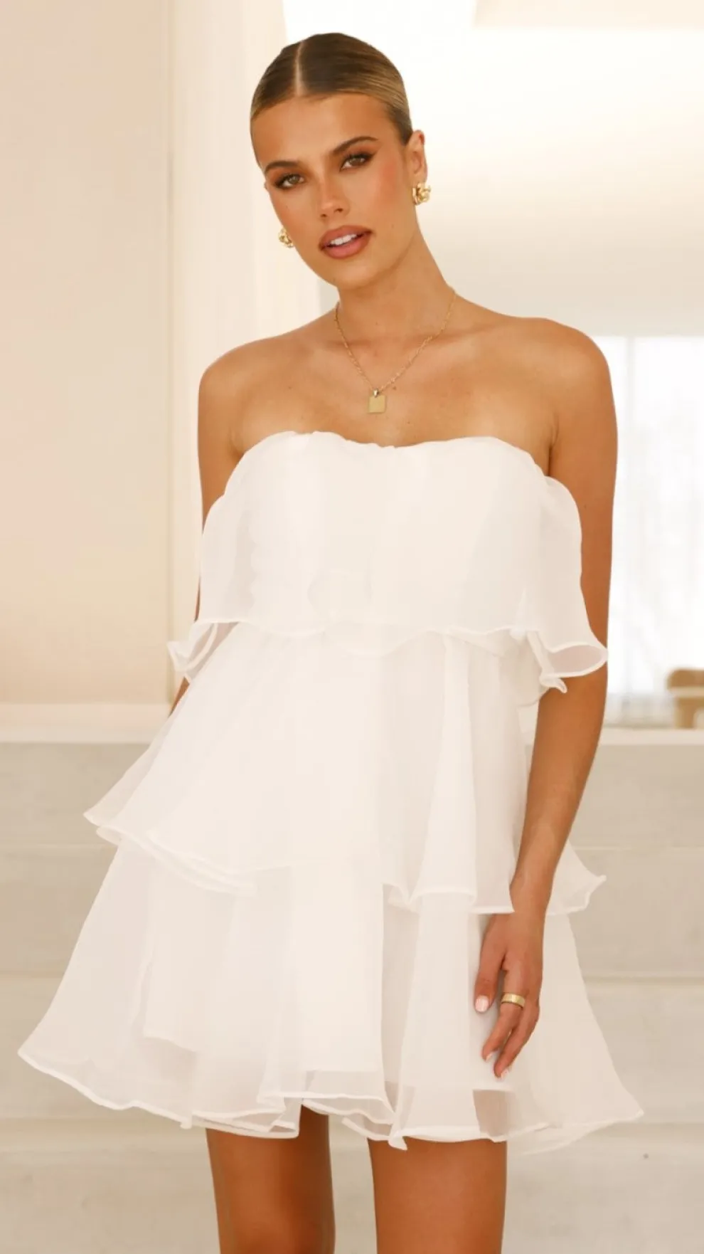 Monet Mini Dress - White