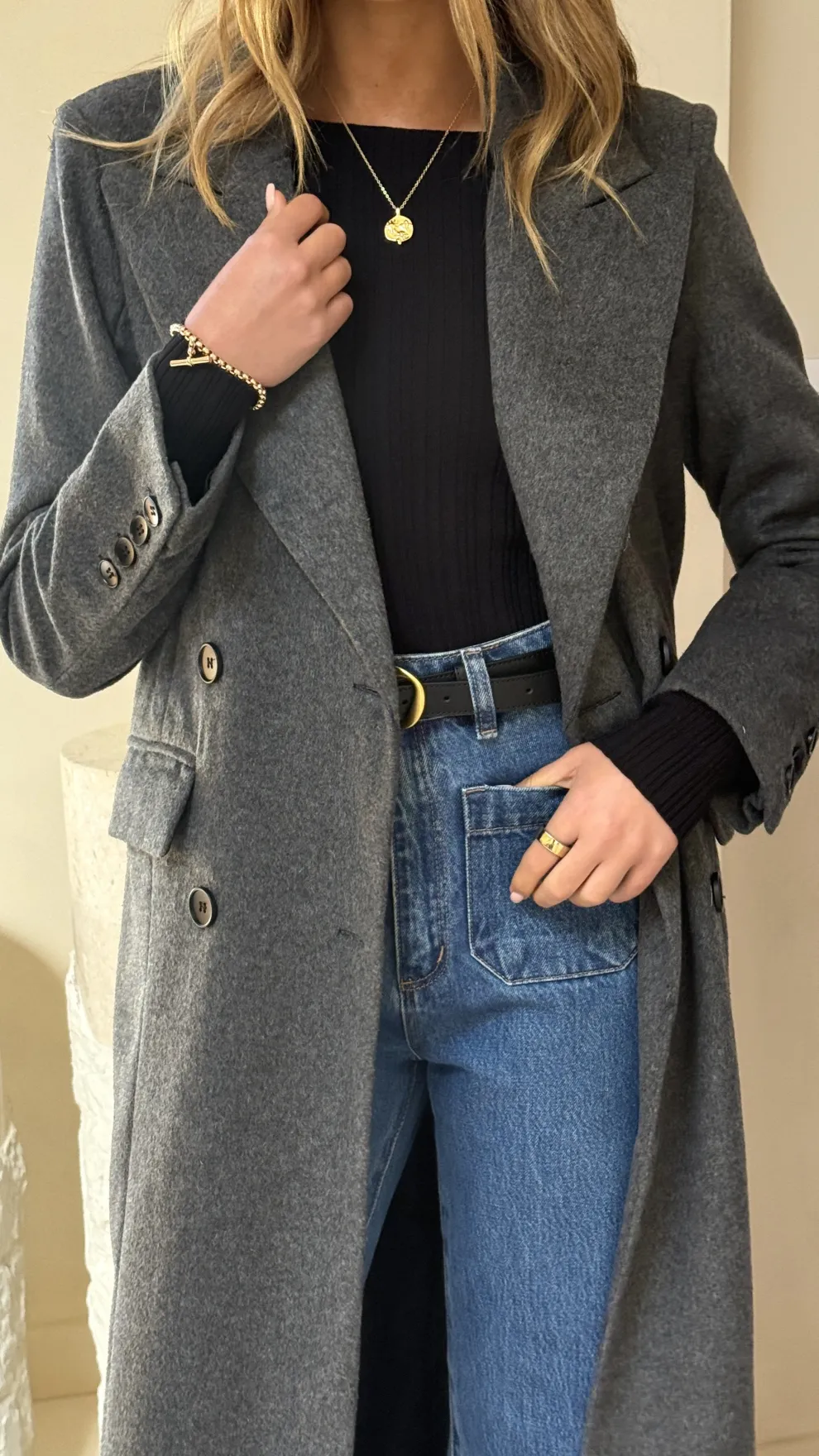 MVN - Lost In New York Coat - Charcoal