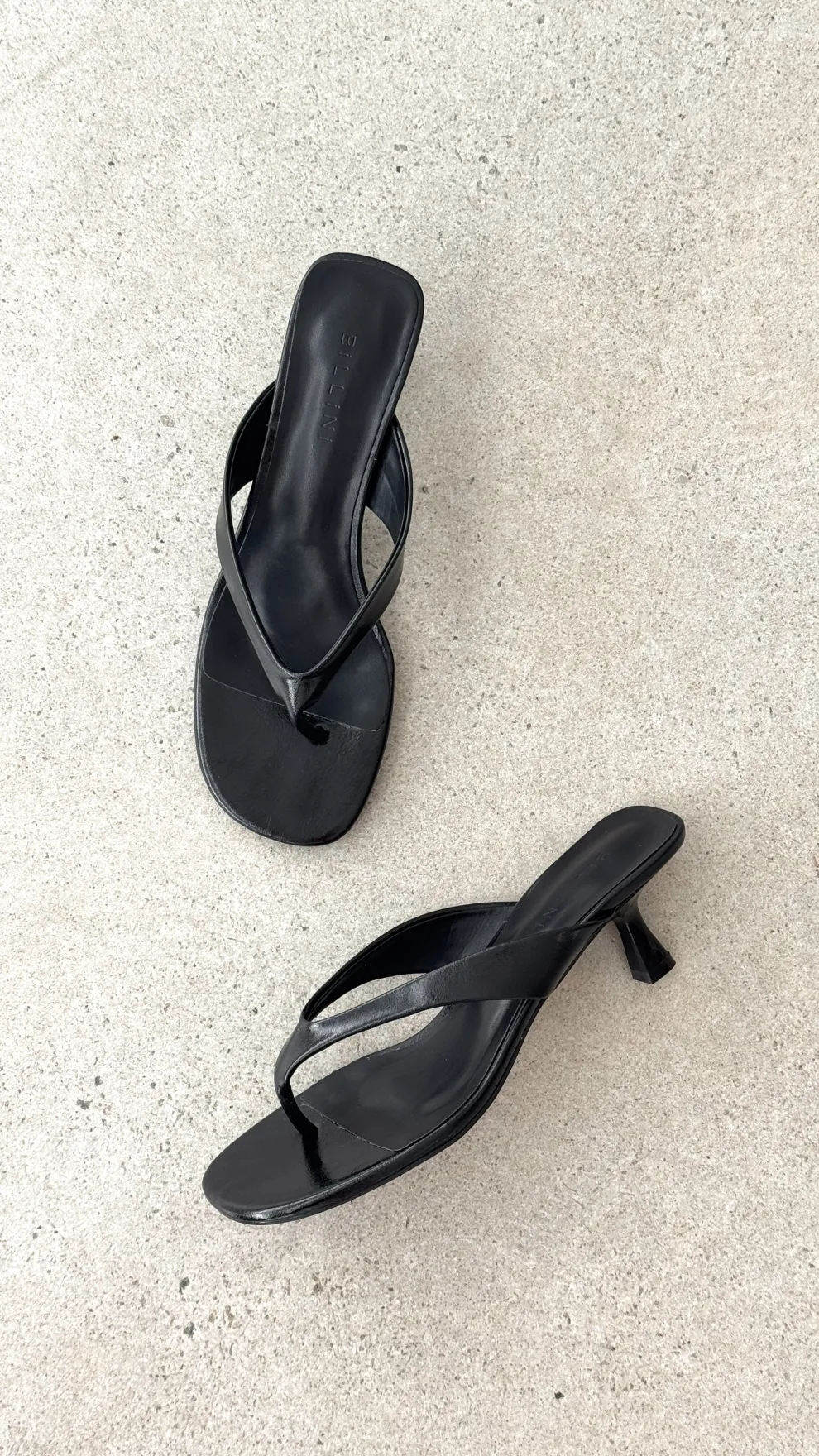 Niesha Heel - Black Shine