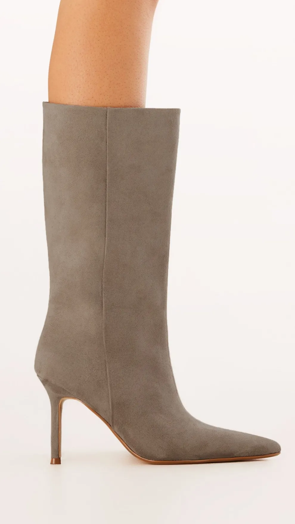Nour Boots - Taupe Suede
