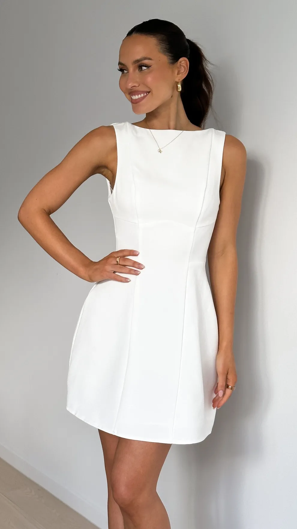Rafiki Mini Dress - White