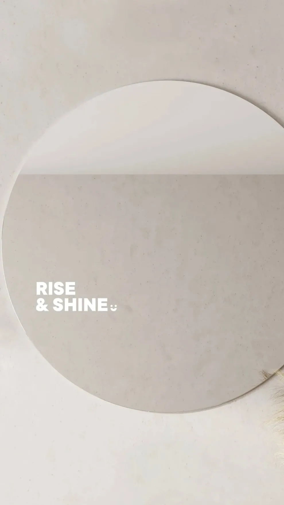 Rise & Shine - Affirmation Mirror Sticker