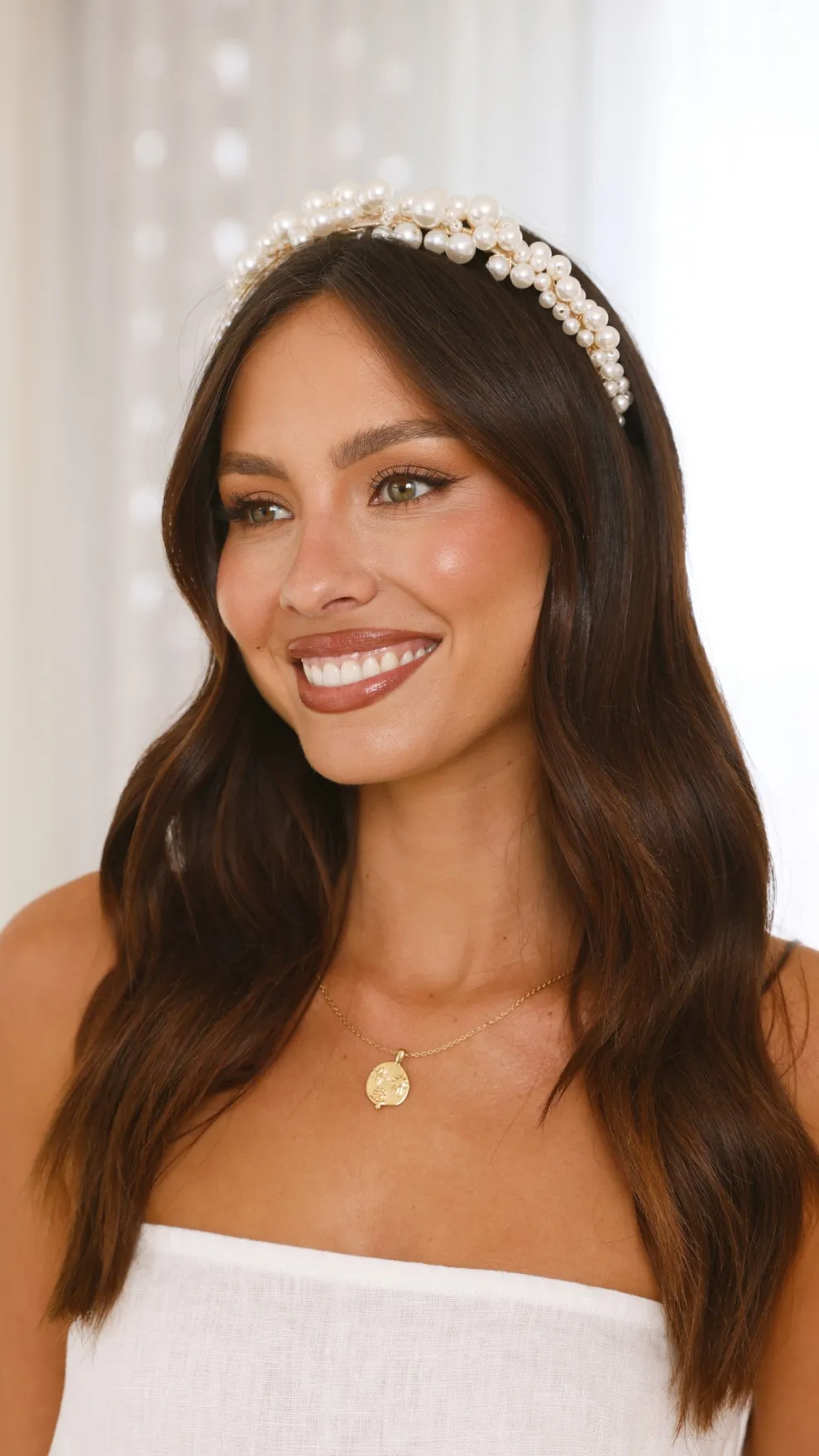 Rochelle Headband - Pearl