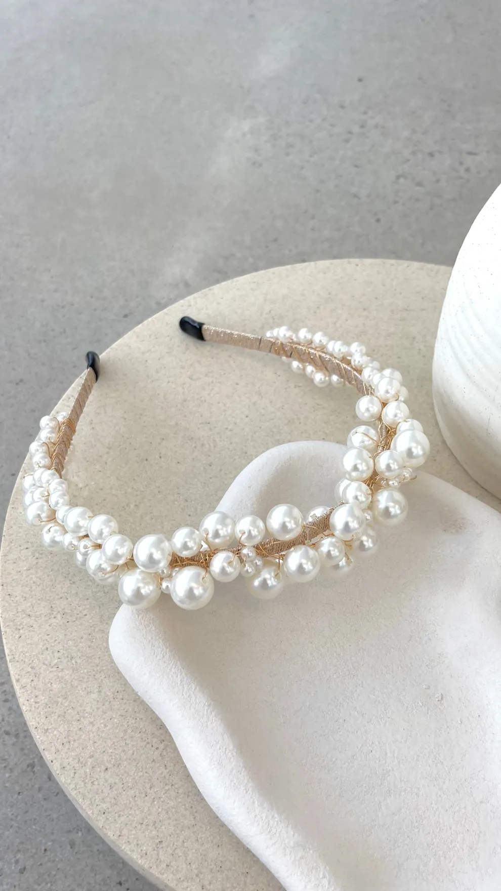 Rochelle Headband - Pearl
