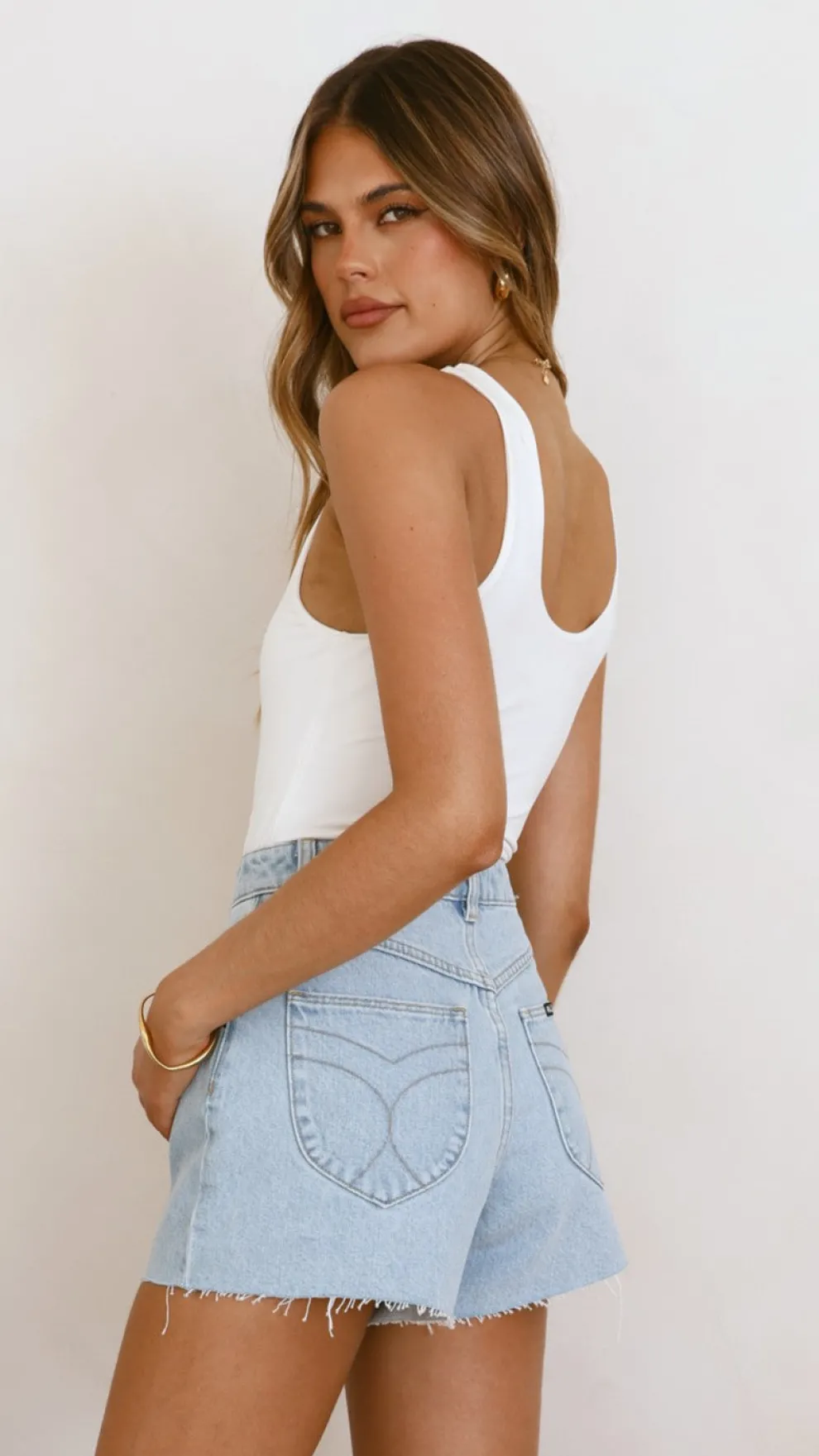 Rollas Mirage Short - Nina Blue Organic