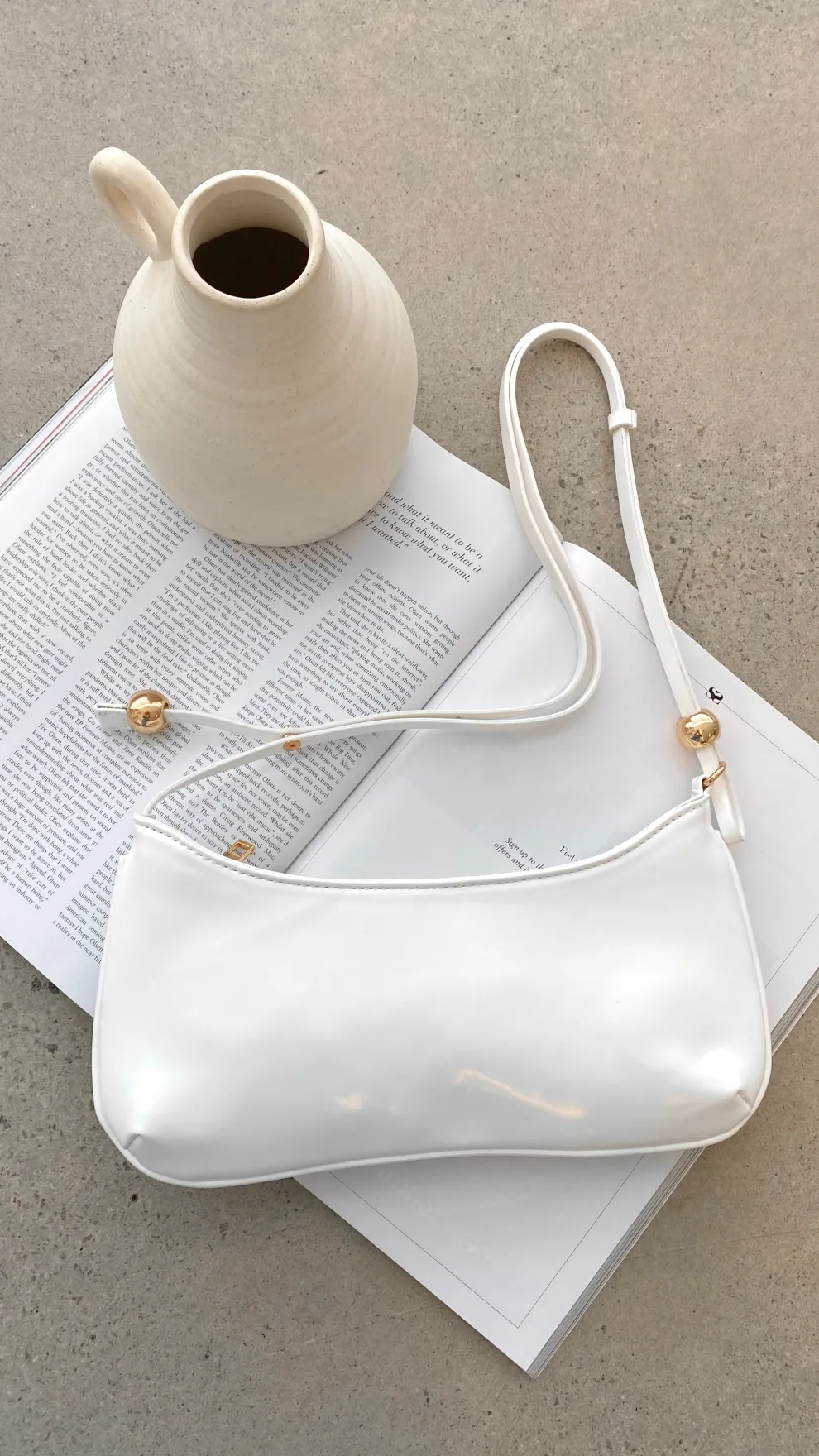 Rosabelle Shoulder Bag - White Shine