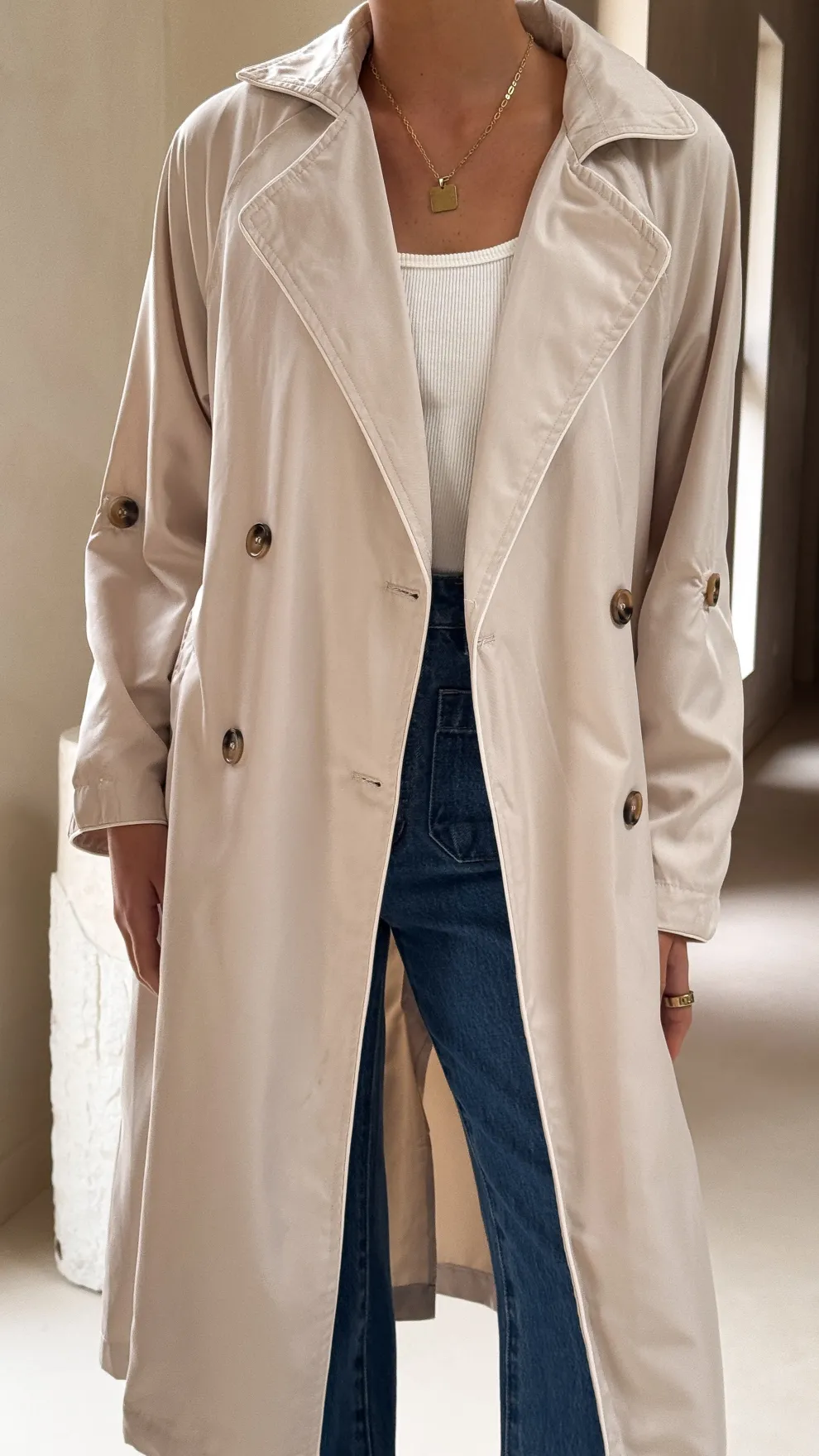 Rylie Trench Coat - Sand