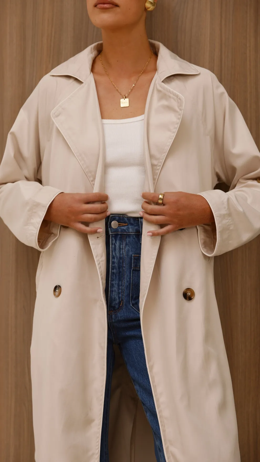 Rylie Trench Coat - Sand