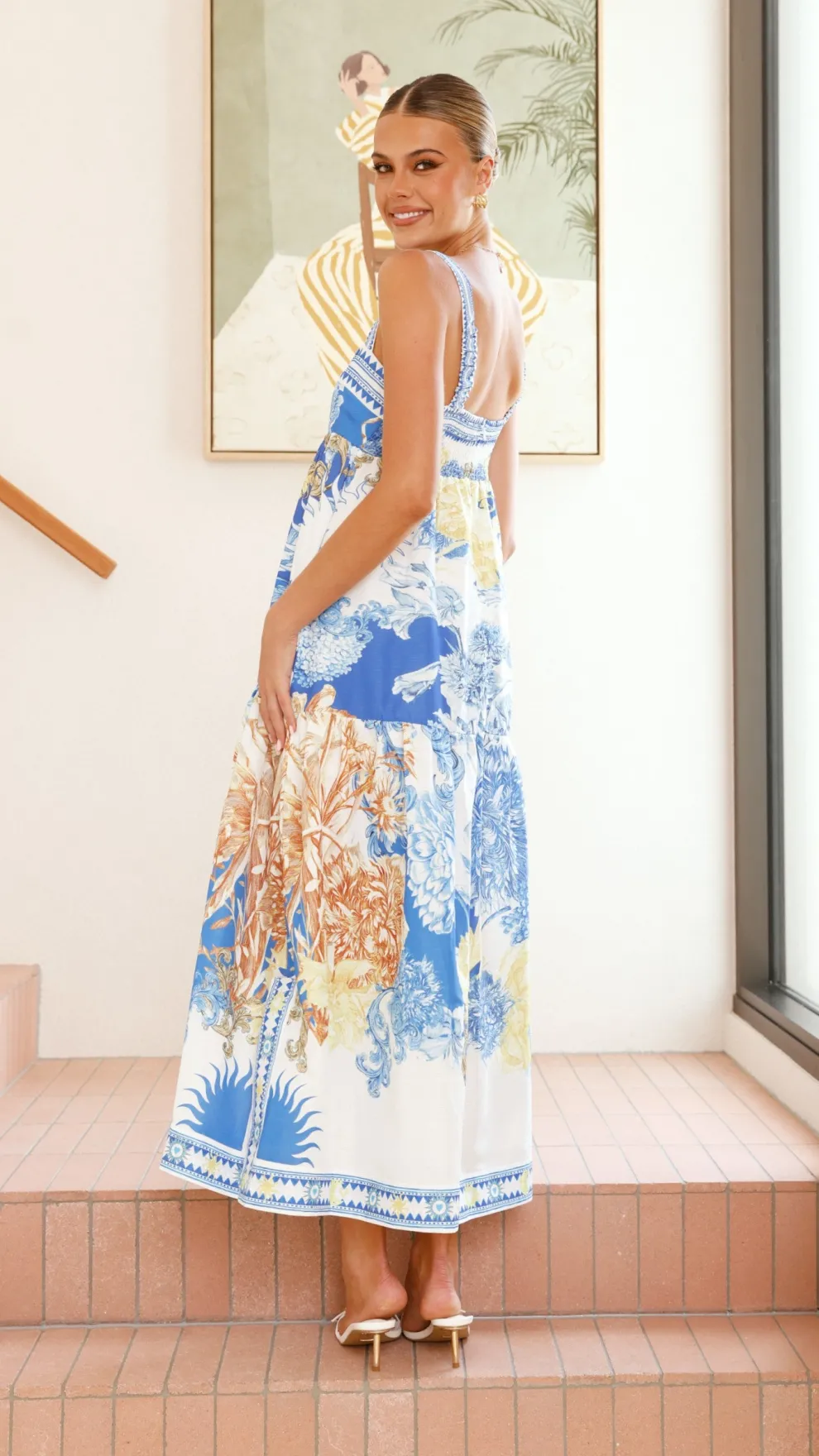 Saleema Maxi Dress - Blue Doll