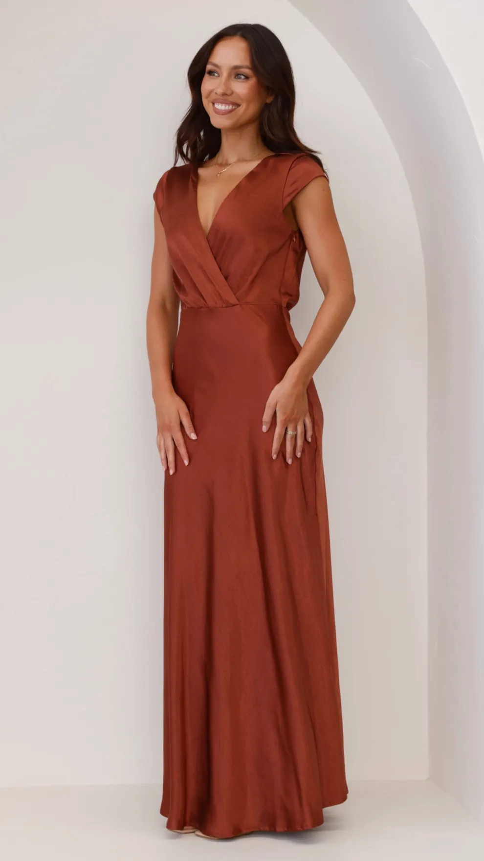 Selma Maxi Dress - Rust