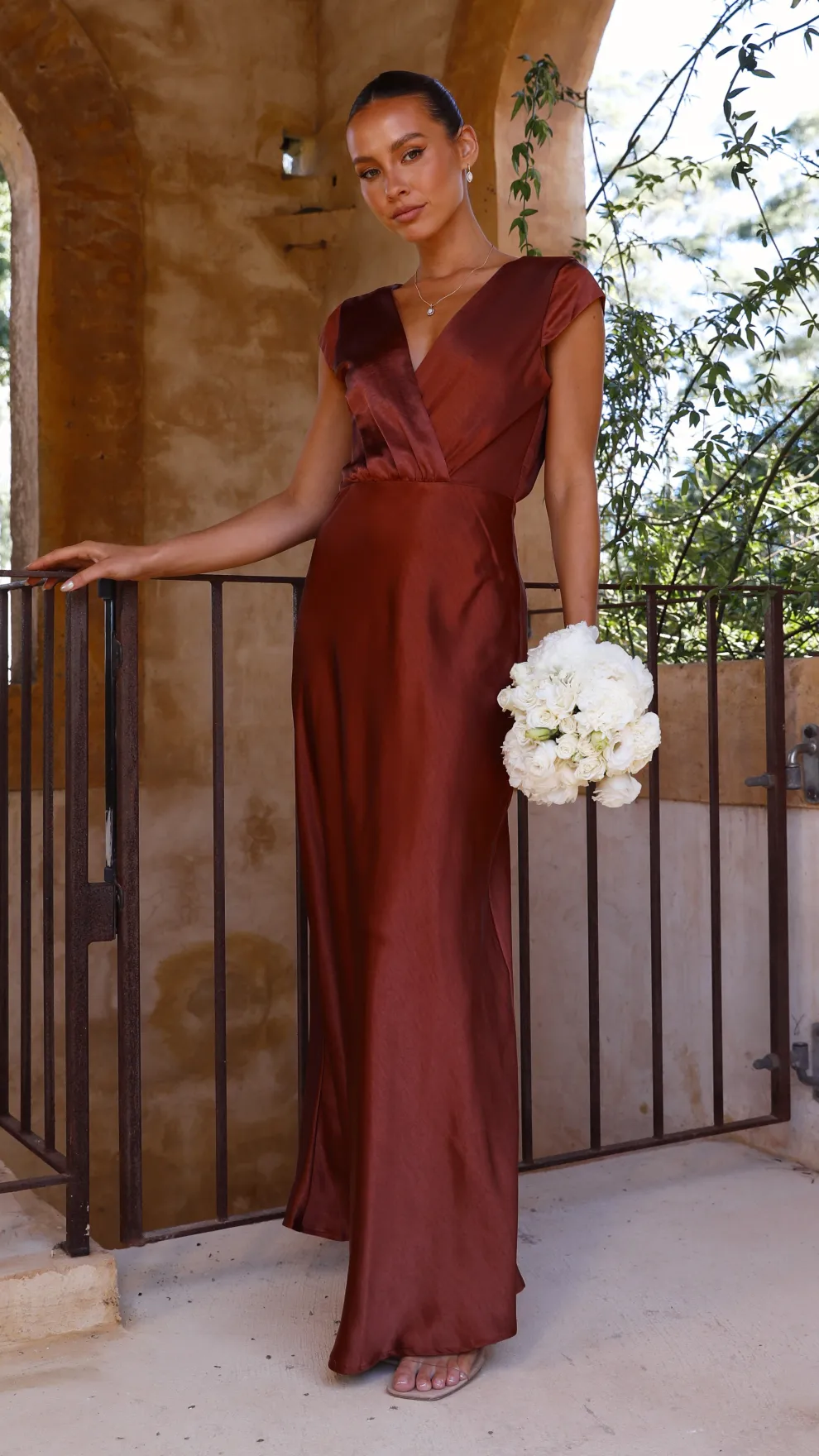 Selma Maxi Dress - Rust