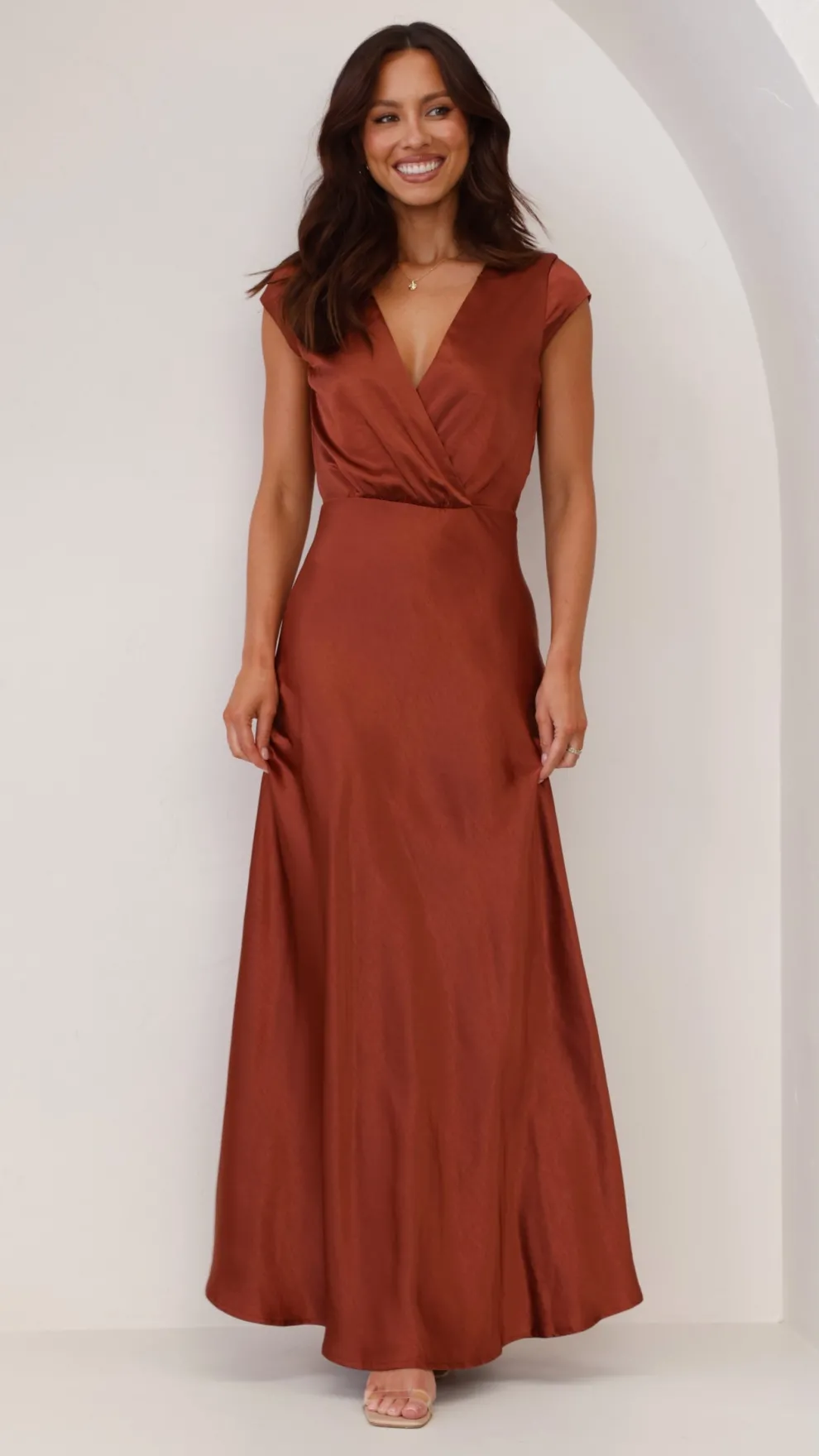 Selma Maxi Dress - Rust