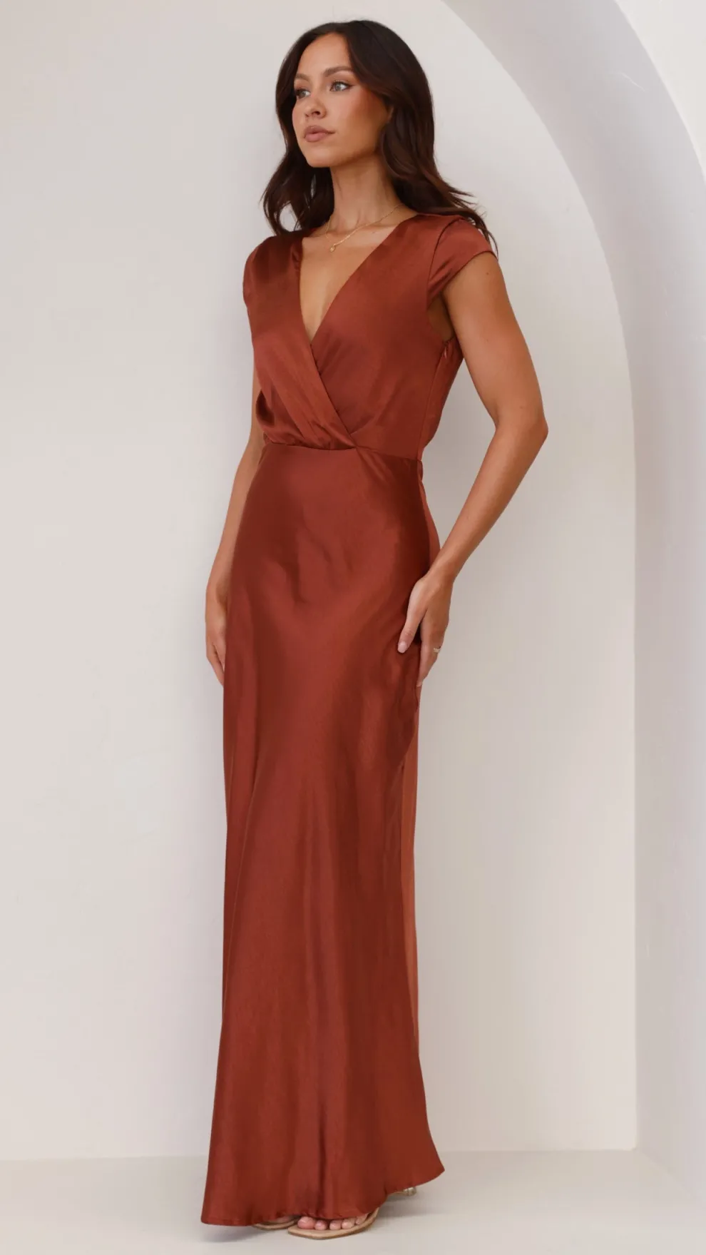Selma Maxi Dress - Rust