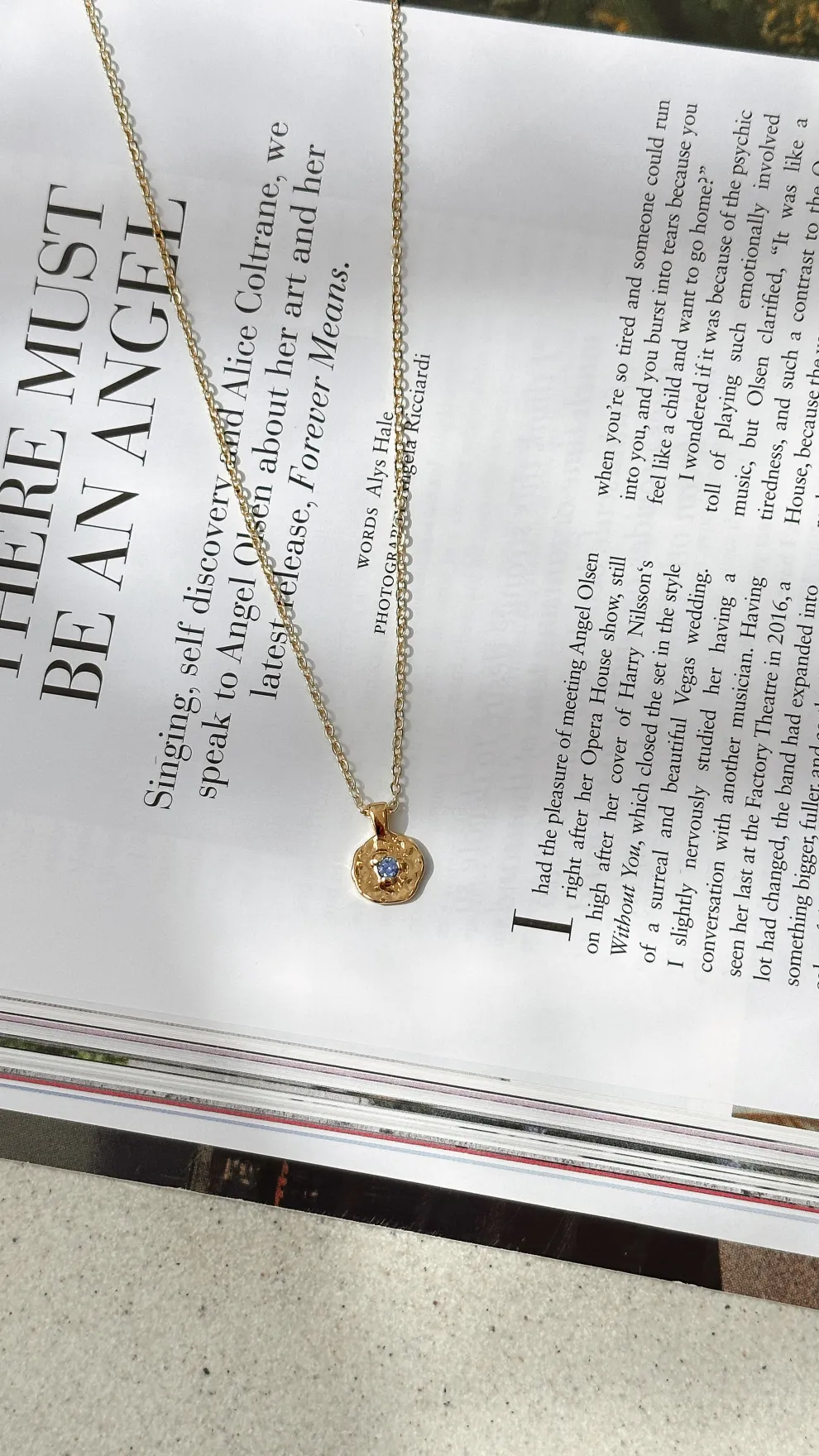 September Birthstone Necklace - Sapphire