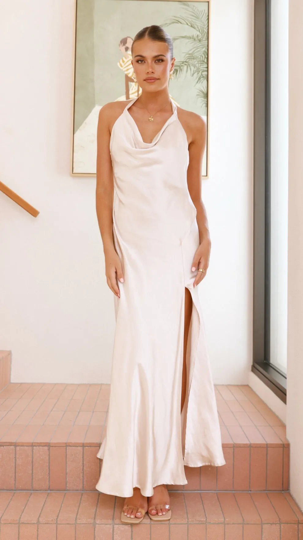 Sian Maxi Dress - Champagne
