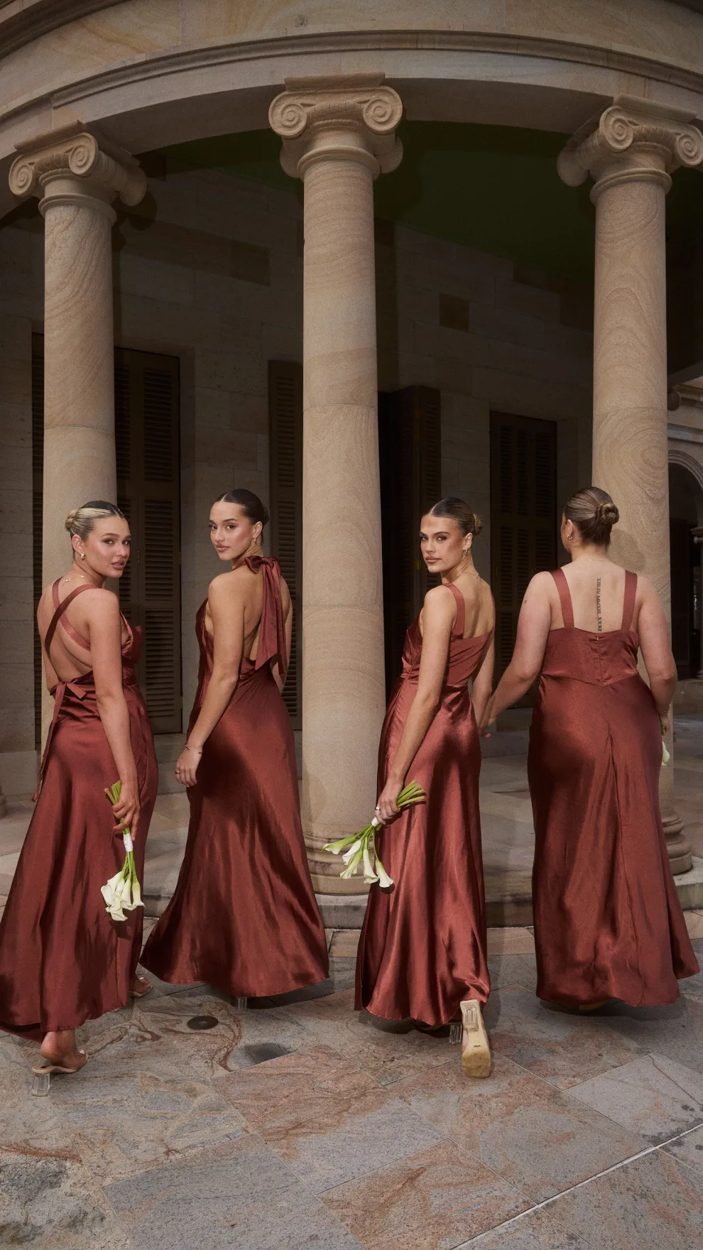 Sian Maxi Dress - Rust