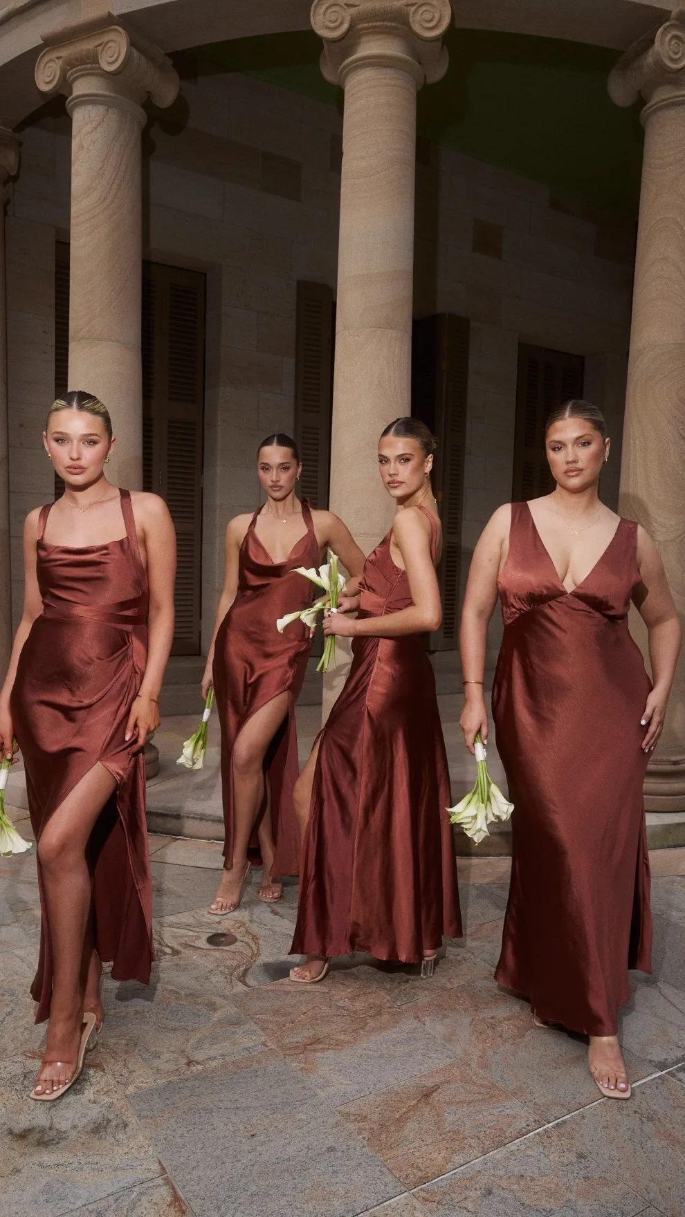 Sian Maxi Dress - Rust