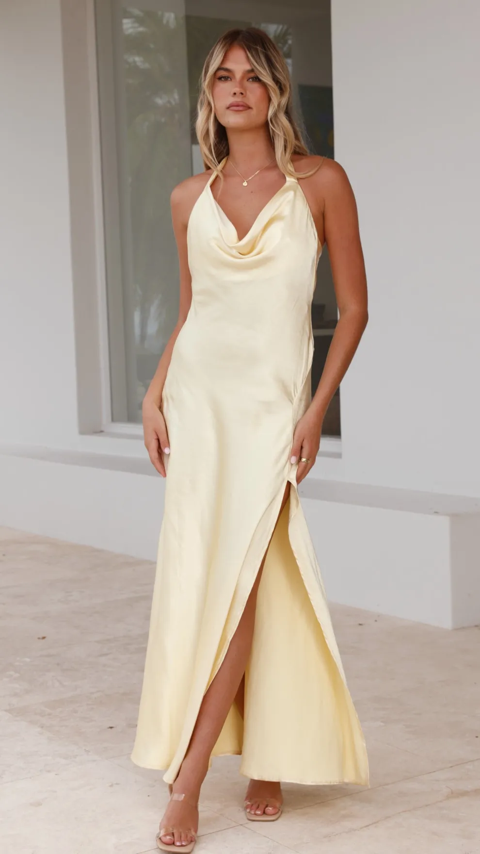 Sian Maxi Dress - Yellow