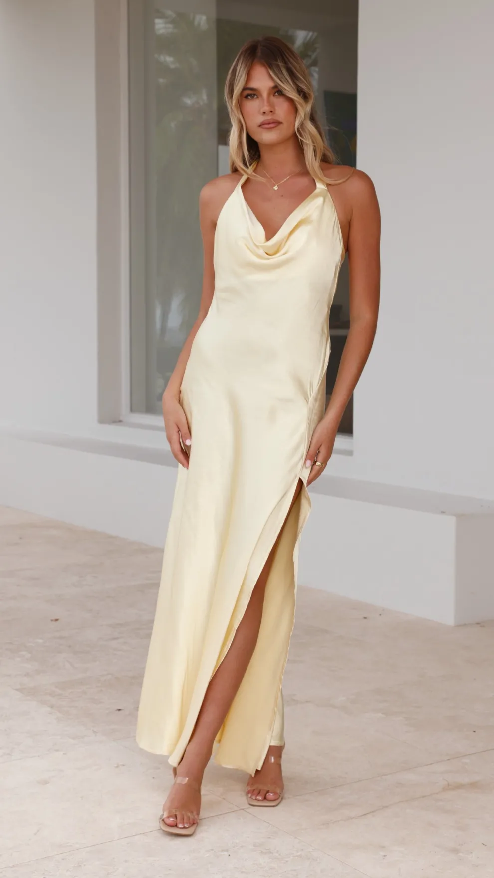 Sian Maxi Dress - Yellow