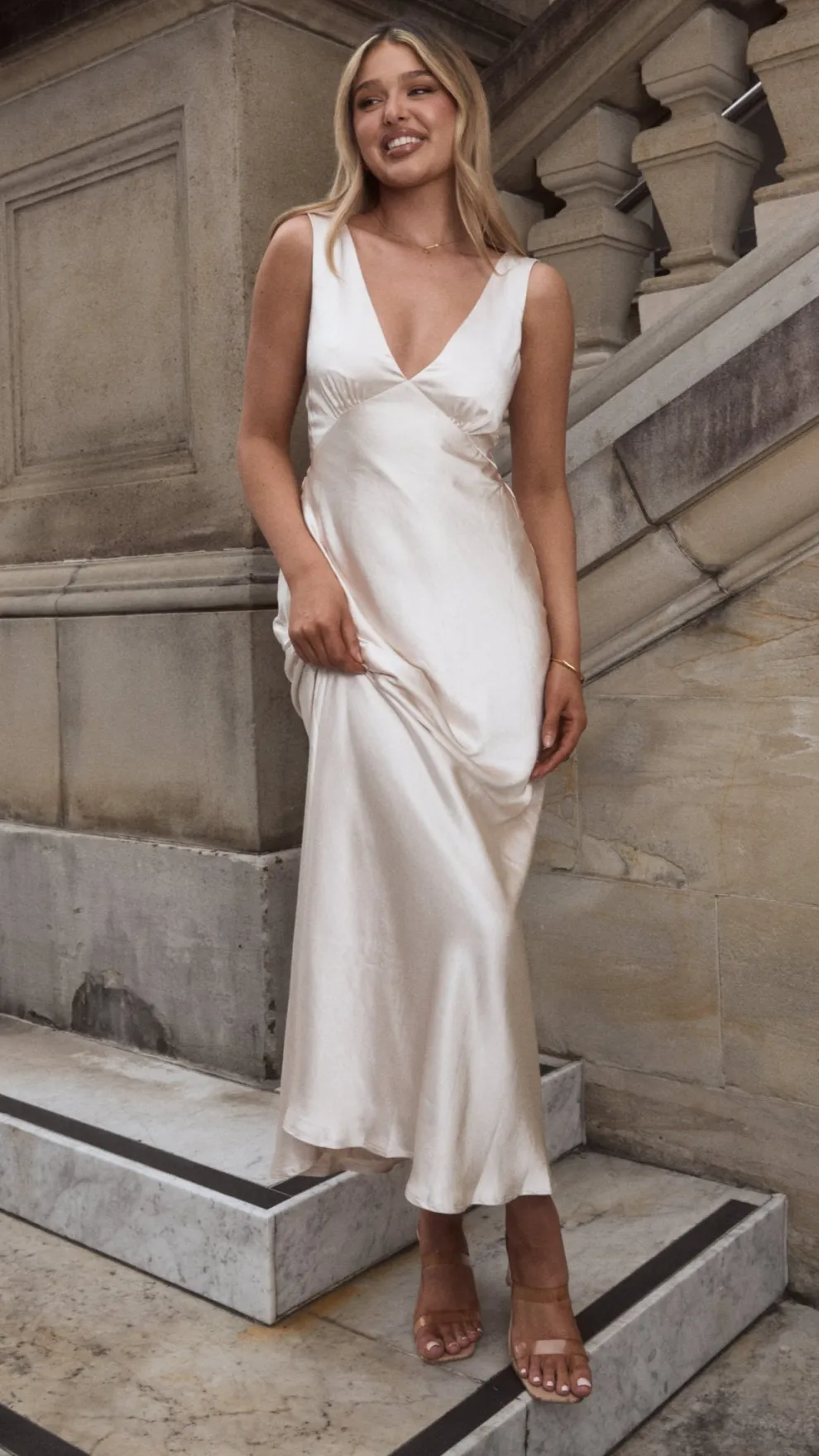 Sofia Maxi Dress - Champagne