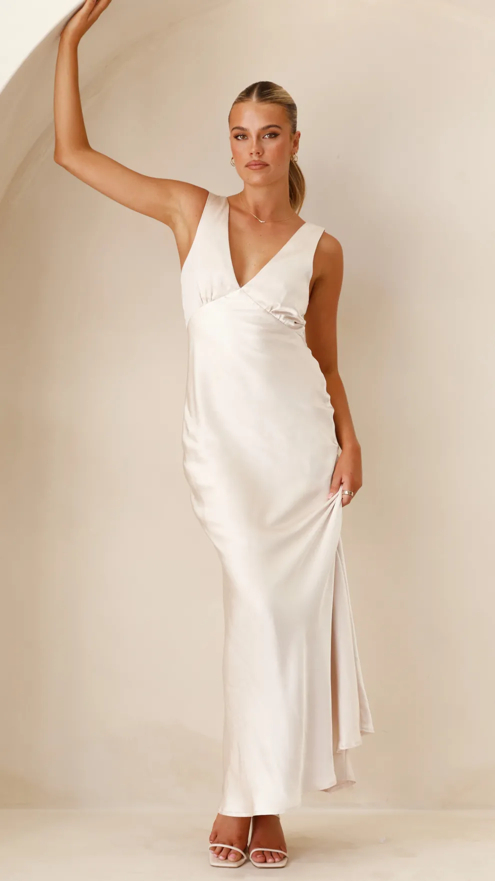 Sofia Maxi Dress - Champagne