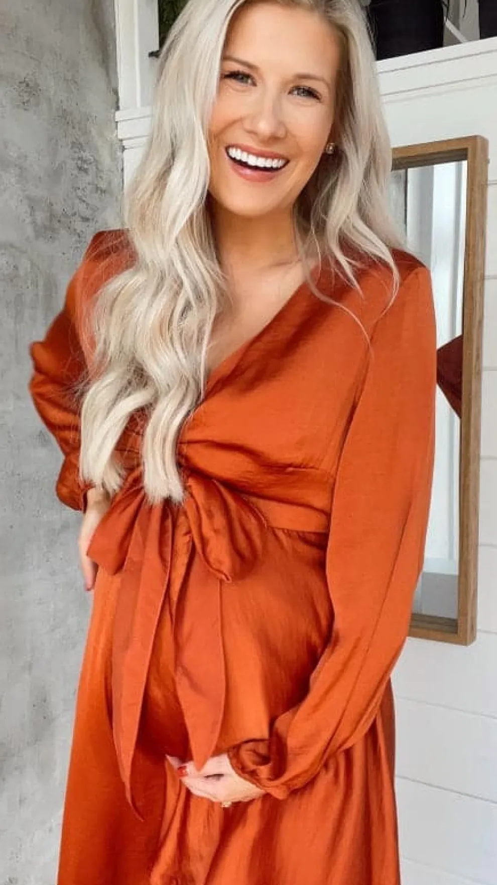 Starry Nights Dress - Rust