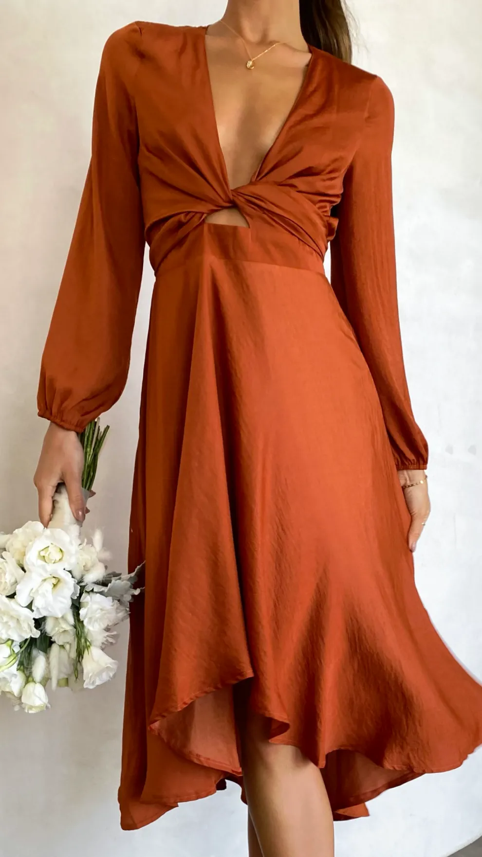 Starry Nights Dress - Rust