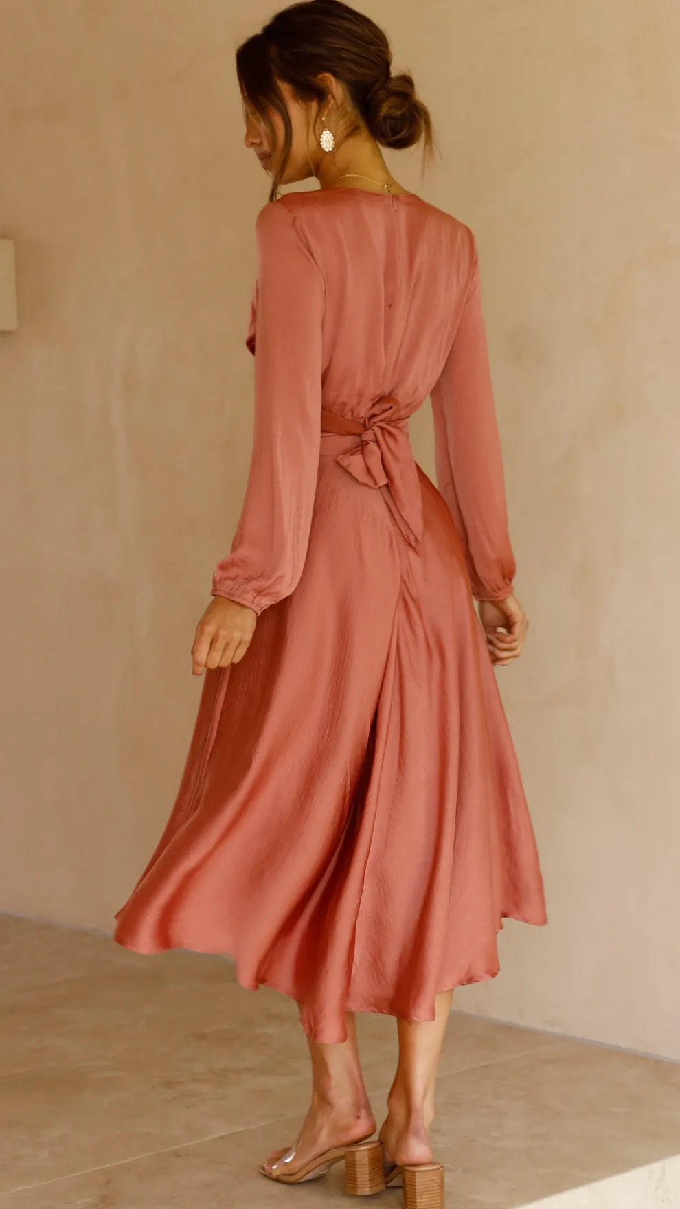 Starry Nights Dress - Baked Rose