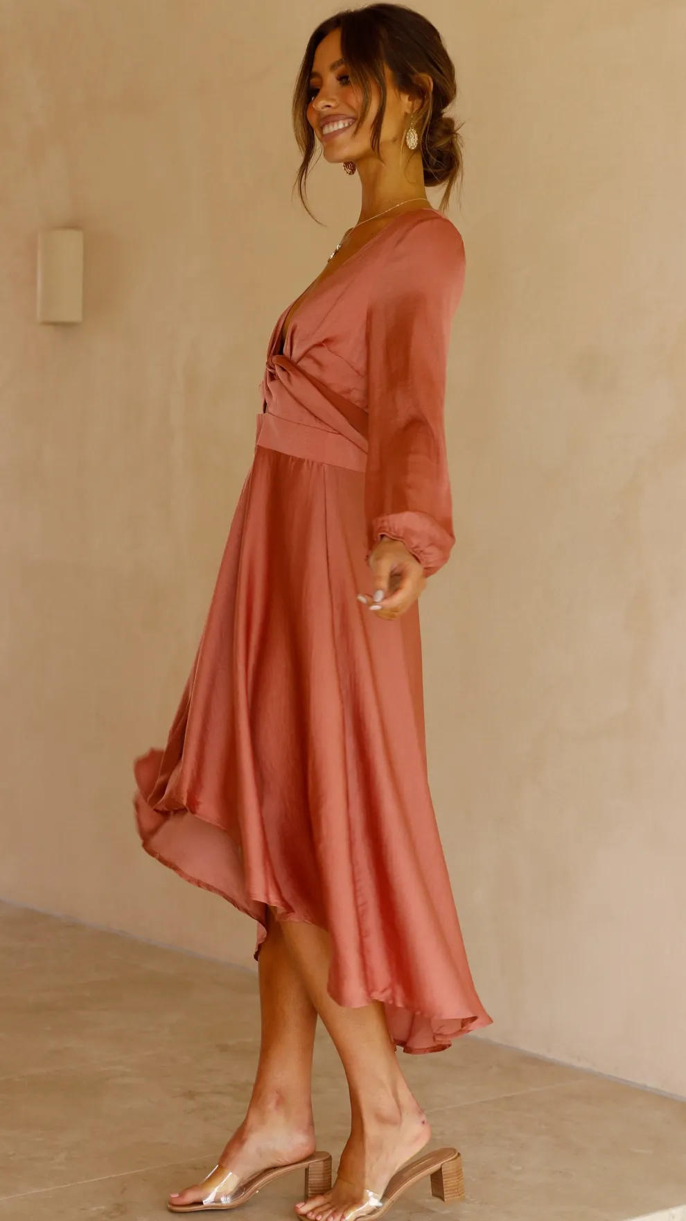 Starry Nights Dress - Baked Rose