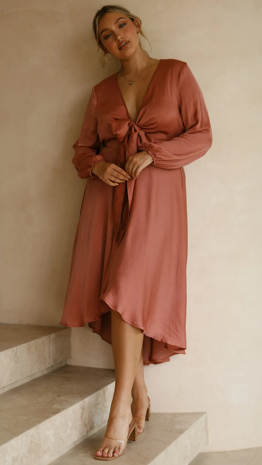 Starry Nights Dress - Baked Rose