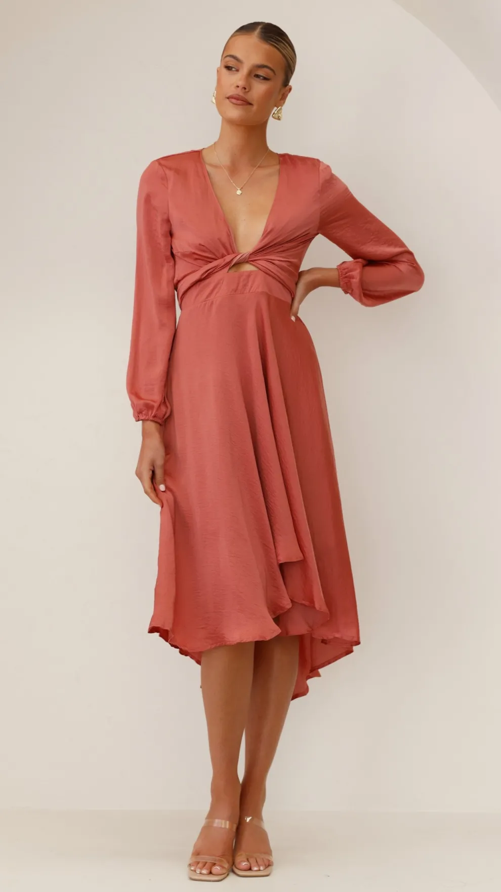 Starry Nights Dress - Baked Rose