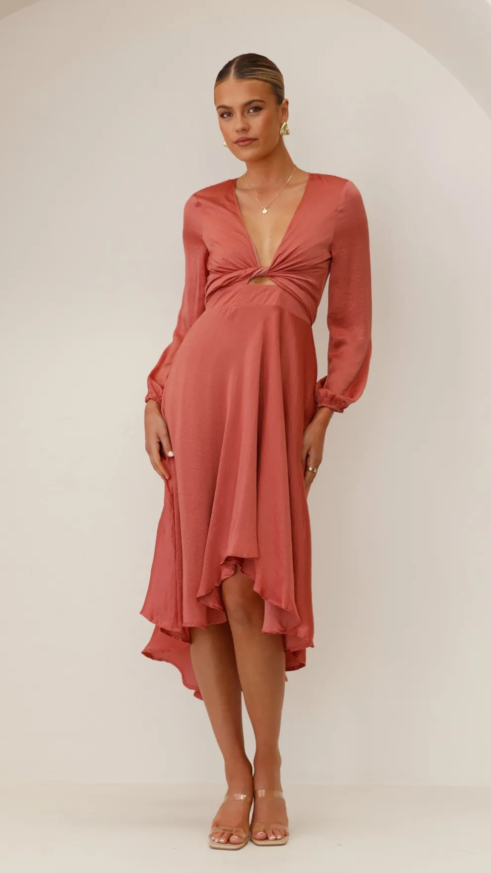 Starry Nights Dress - Baked Rose