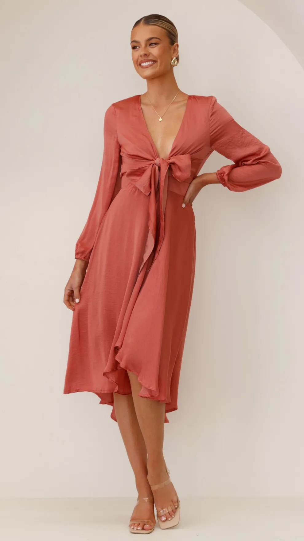 Starry Nights Dress - Baked Rose