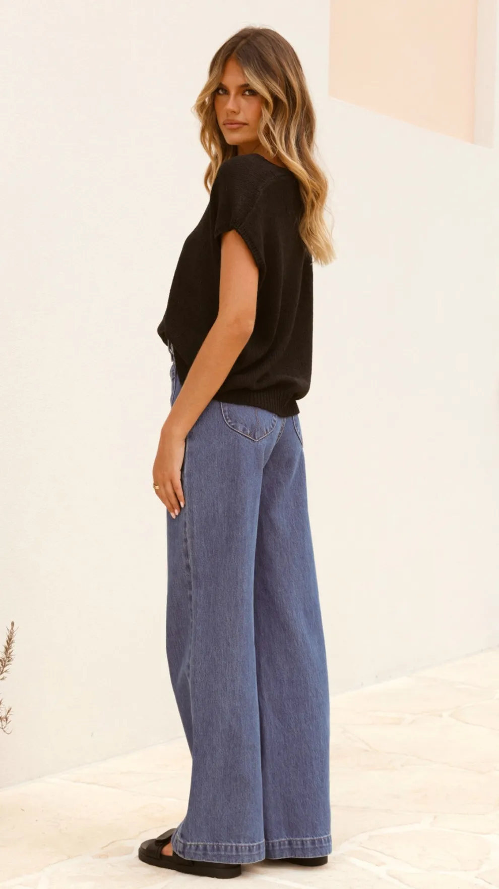 Stelaria Knit Top - Black