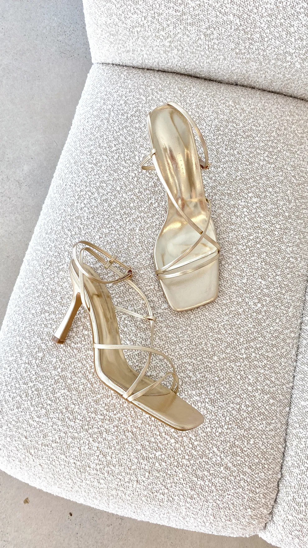Stevie Heel - Gold Metallic