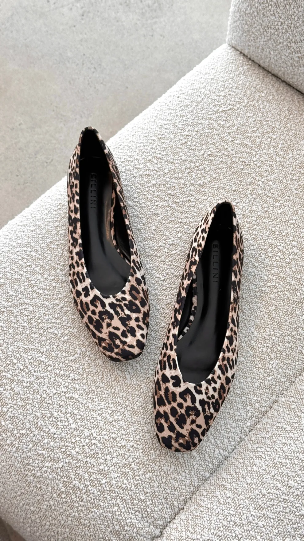 Suzie Ballet Flats - Leopard Satin