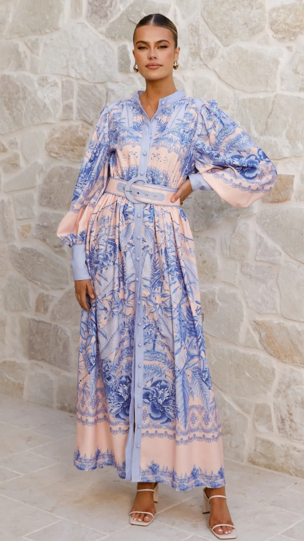 Taia Maxi Dress - Madeline Blue