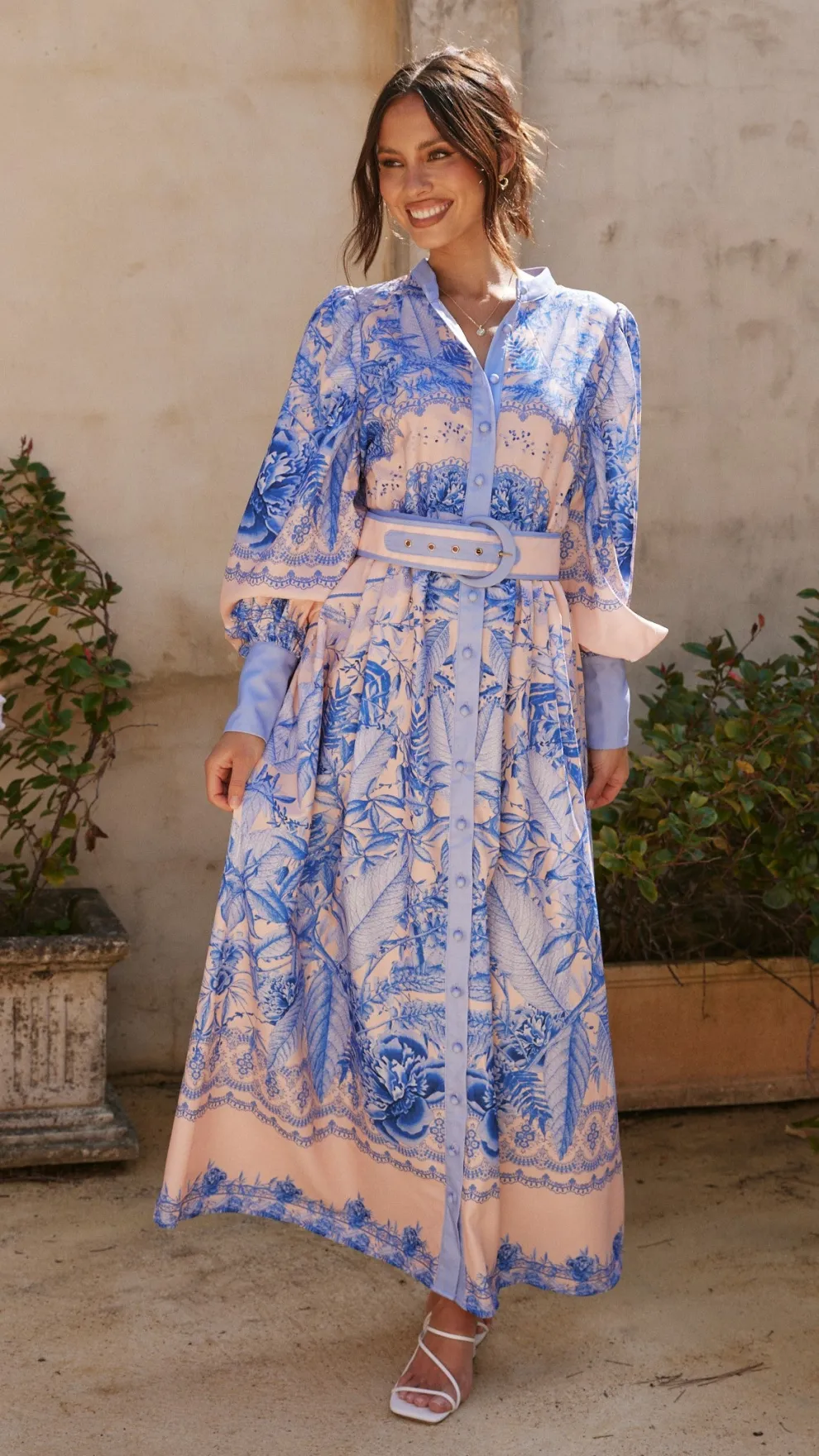 Taia Maxi Dress - Madeline Blue