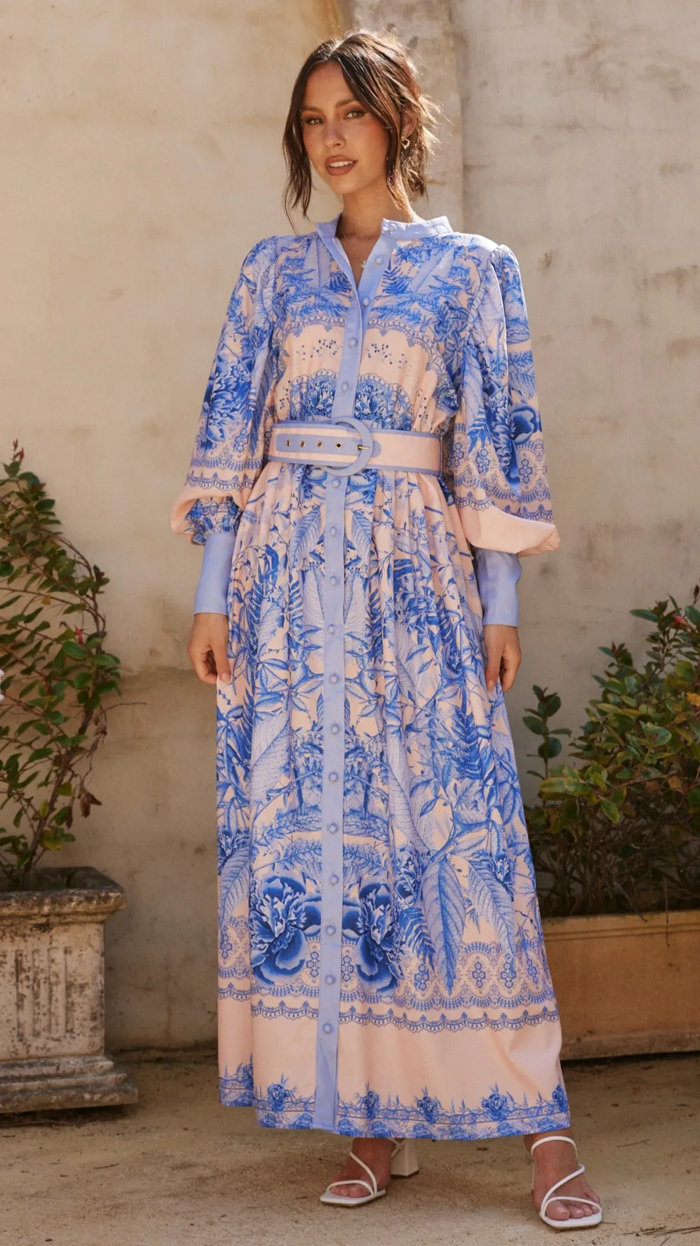 Taia Maxi Dress - Madeline Blue