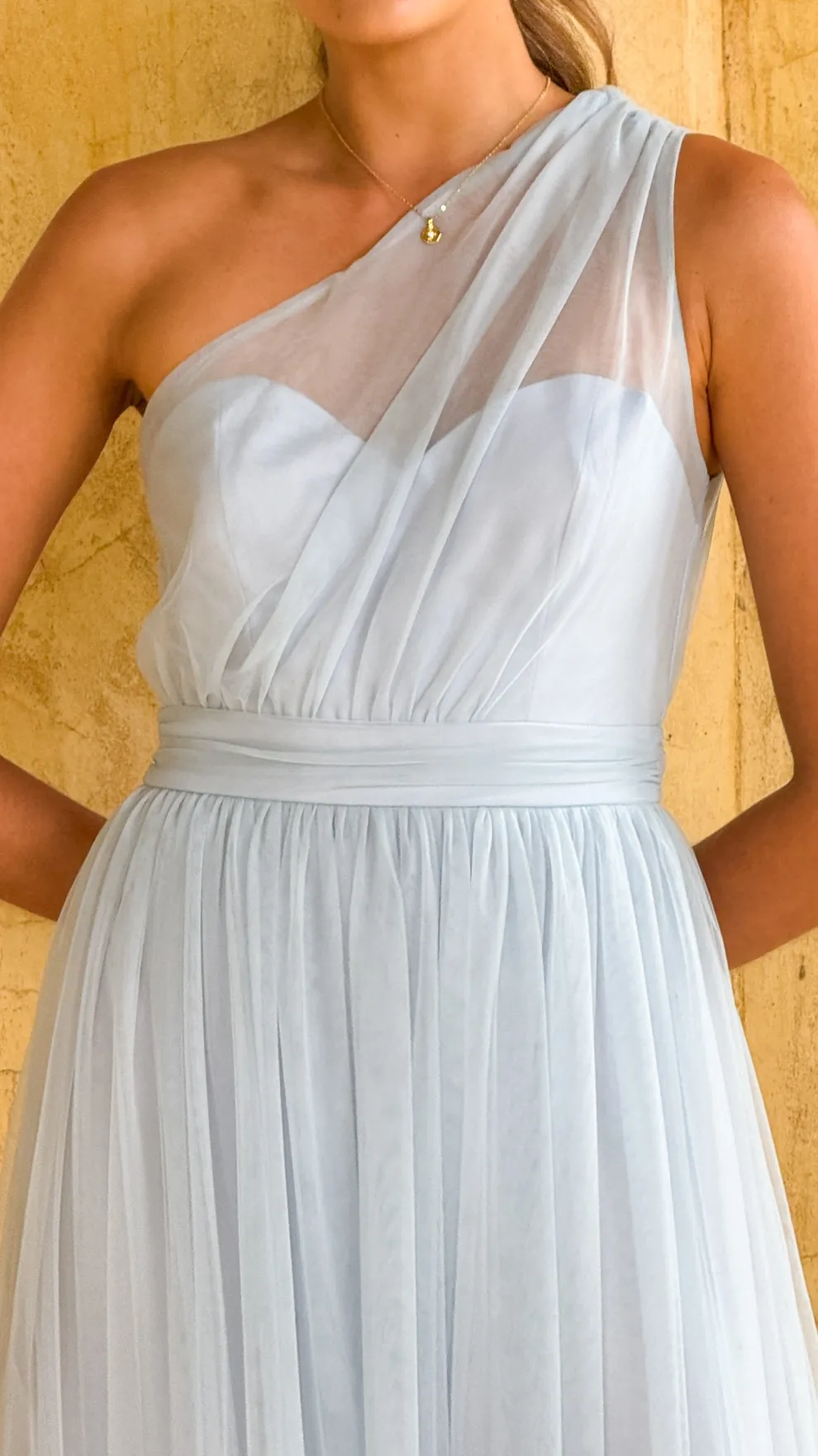 Talissa Tulle Maxi Dress - Blue