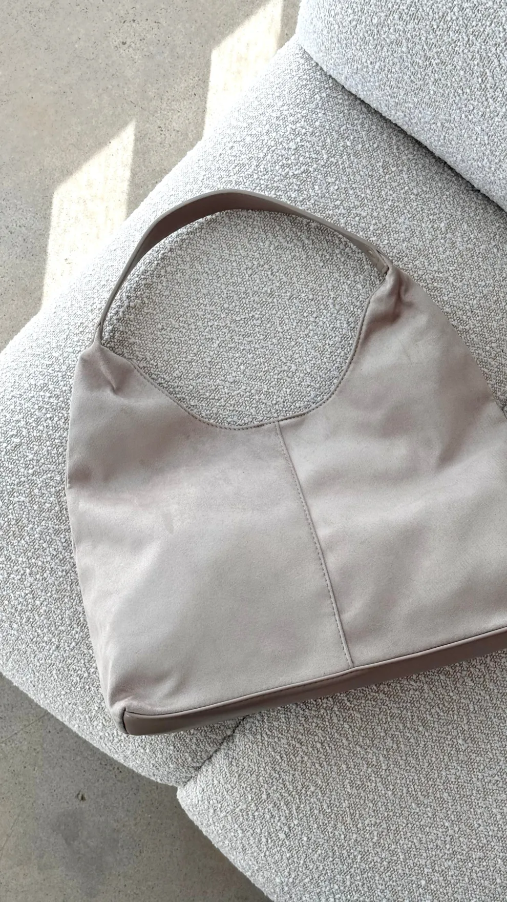 Tammy Shoulder Bag - Mist Suede