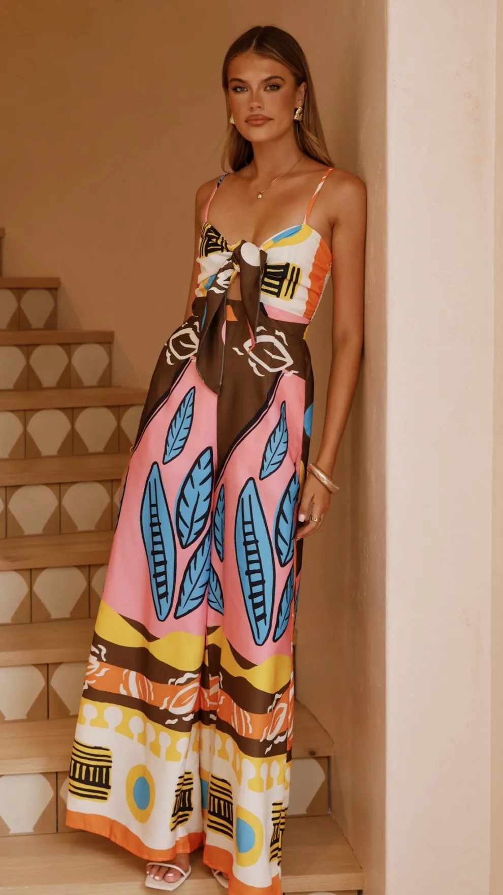 Teresa Jumpsuit - Brown/Orange