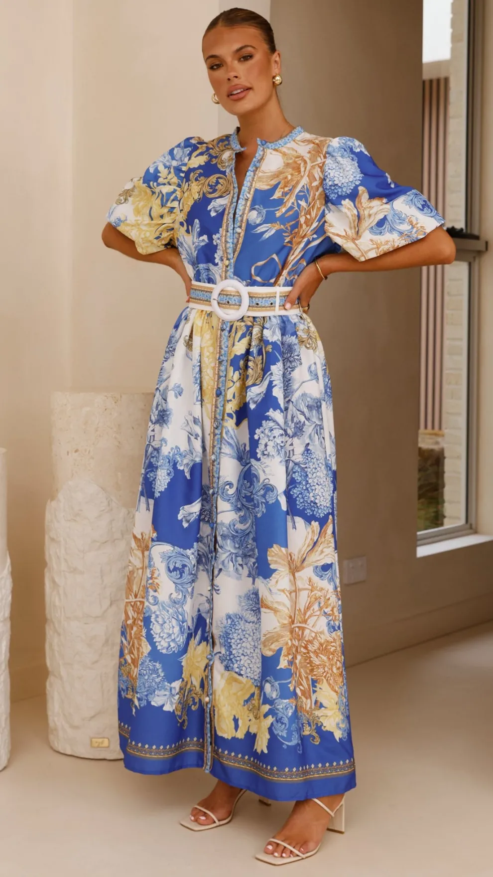 Vania Maxi Dress - Blue Doll