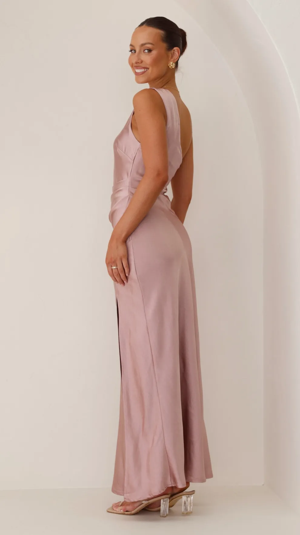 Victoria Maxi Dress - Dusty Pink