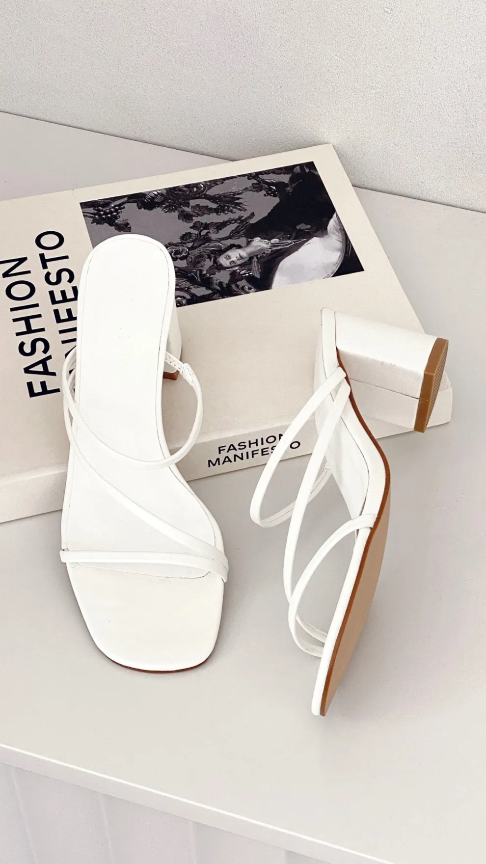 Yazmin Heel - White